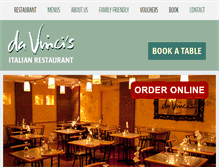 Tablet Screenshot of davincis.ie